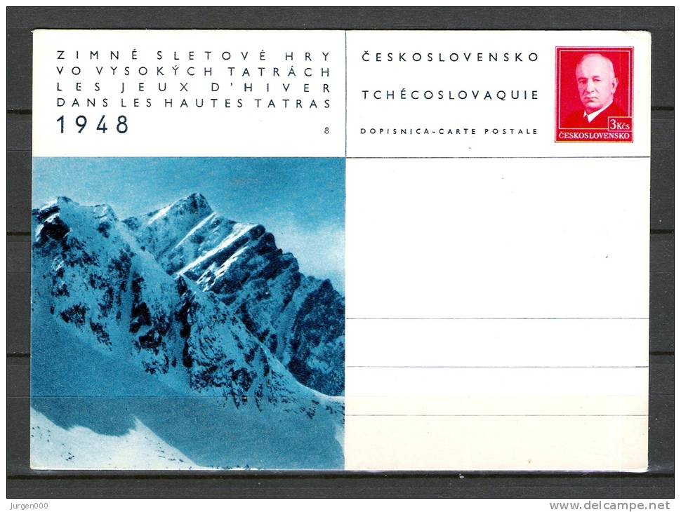 CESKOSLOVENSKO , 1986 Dans Les Hautes Tatras  (GA1450) - Hiver 1948: St-Moritz