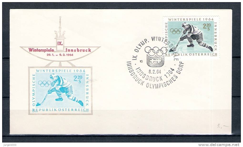 REPUBLIK ÖSTERREICH, 08/02/1964 Olympische Winterspiele - INNSBRUCK  (GA1543) - Invierno 1964: Innsbruck