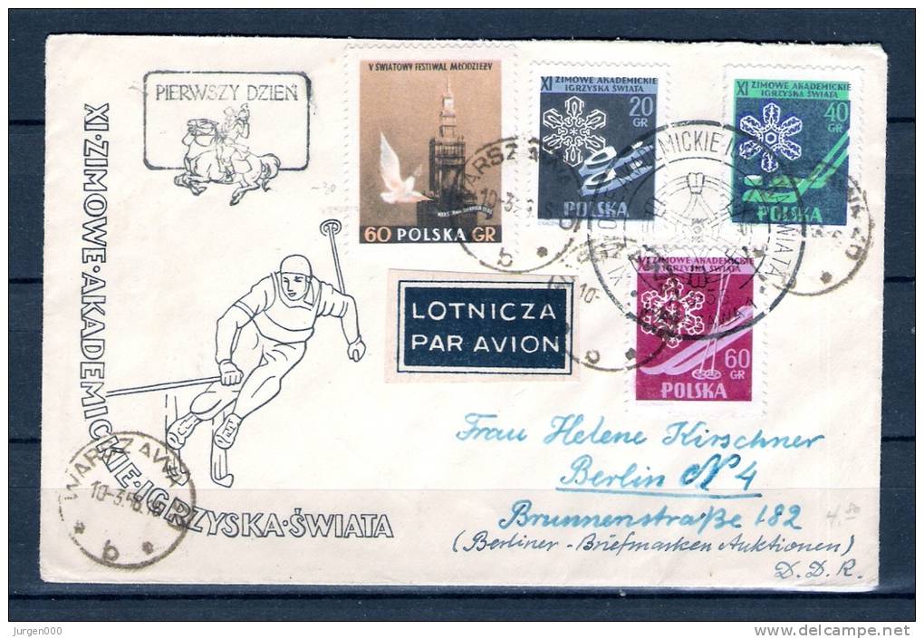 POLSKA, 07/03/1956 Zimowe Akademickie Igrzy Ska Sviata - WARSZWA  (GA1581) - Hiver 1956: Cortina D'Ampezzo