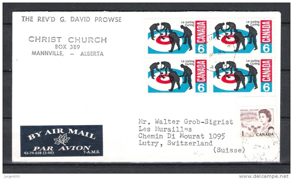 CANADA, 23/01/1966  Christ Church - MANNVILLE (GA1644) - Hiver 1964: Innsbruck