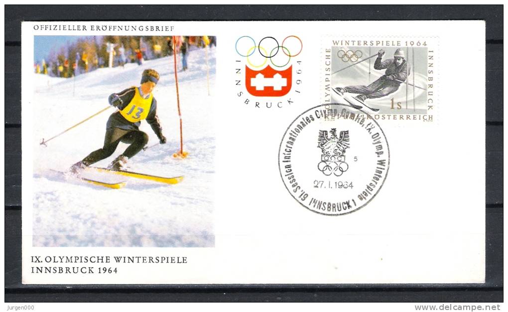 REPUBLIK ÖSTERREICH, 27/01/1964 Olympische Winterspiele -  INNSBRUCK (GA1680) - Winter 1964: Innsbruck