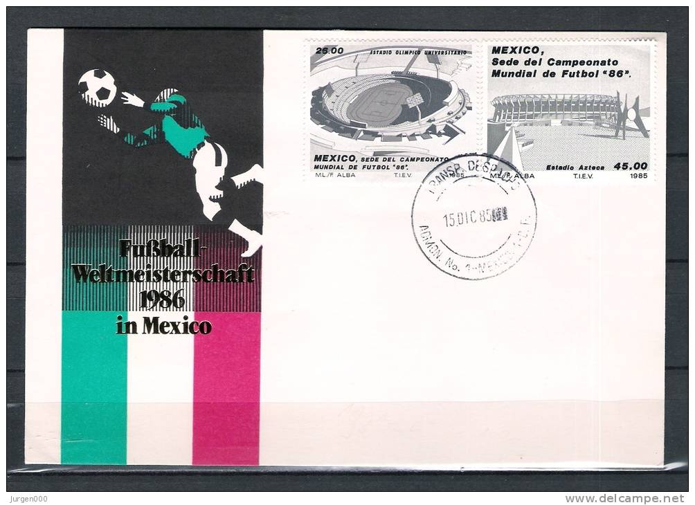 MEXICO, 15/12/1985 Futbball Weltmeisterschaft 1986 In Mexico (GA1765) - 1986 – Mexique