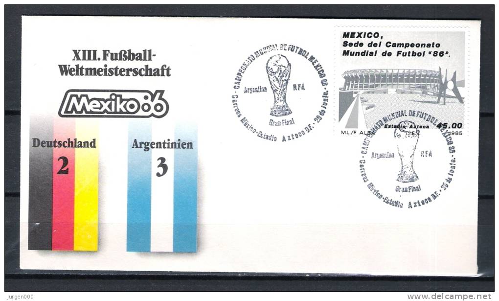 MEXICO, 29/06/1986 Campeonato Mundial De Futbol Mexico (GA1771) - 1986 – Mexique