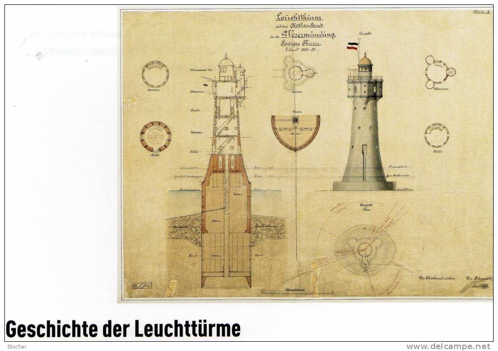 Bildband Neu Leuchttürme Plus Set Deutschland 2473-2012 ** 27€ Leuchtturm Architektur An Nordsee/Ostsee Book Of Germany - Técnico