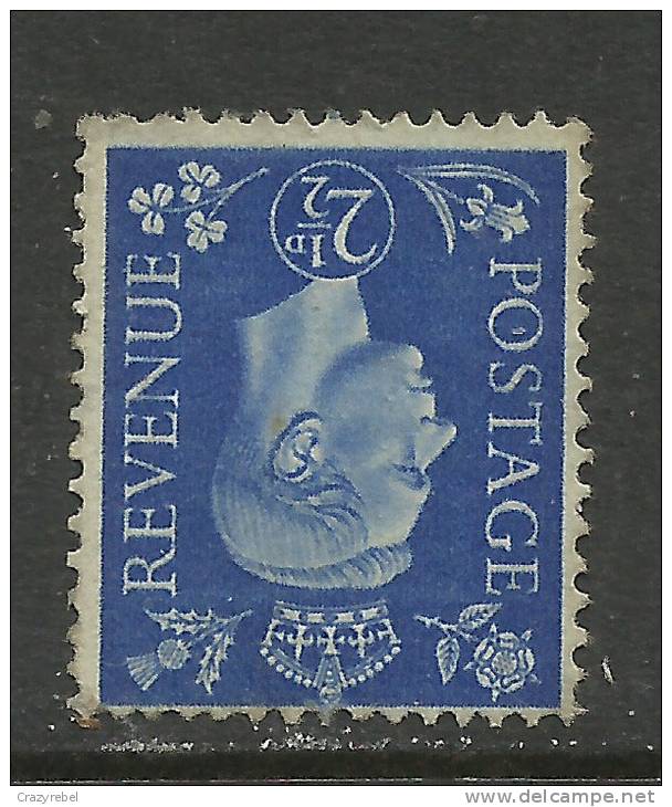 GB 1937 KGV1 2 1/2d Ultramarine Invert Wmk No Gum SG 466wi CV £55 ( D594 ) - Unused Stamps