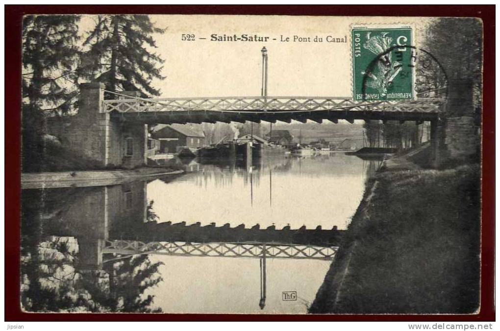 Cpa Du 18  Saint Satur  Le Pont Du Canal   PONT12 - Saint-Satur