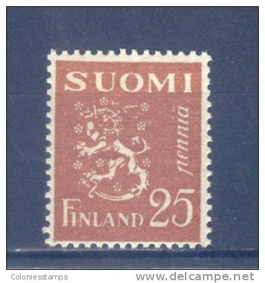 (SA0236) FINLAND, 1930 (Arms Of Finland, 25p., Yellow Brown). Mi # 146. MNH** Stamp - Neufs