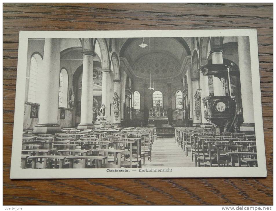 Kerk Binnenzicht / Anno 19?? ( Zie Foto Voor Details ) !! - Oosterzele