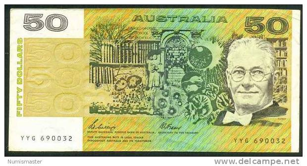 AUSTRALIA , 50 DOLLARS 1983 , P-47f - 1974-94 Australia Reserve Bank (paper Notes)