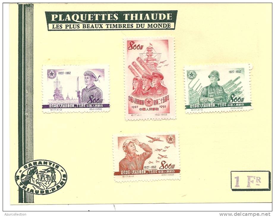 4 TIMBRES .   1952 - Neufs