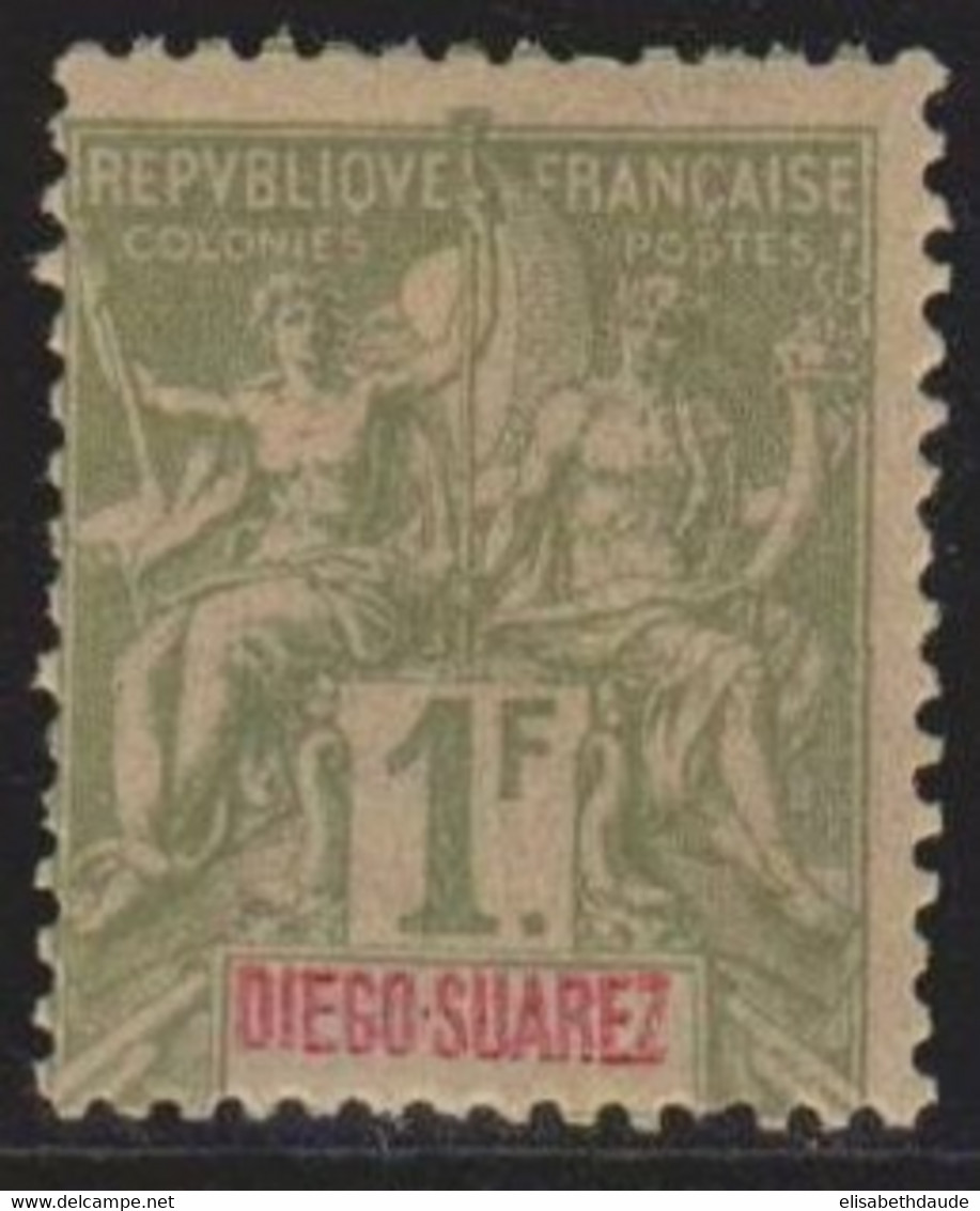 DIEGO SUAREZ - YVERT N° 50 * MLH CHARNIERE LEGERE - COTE = 38 EUR.- - Unused Stamps