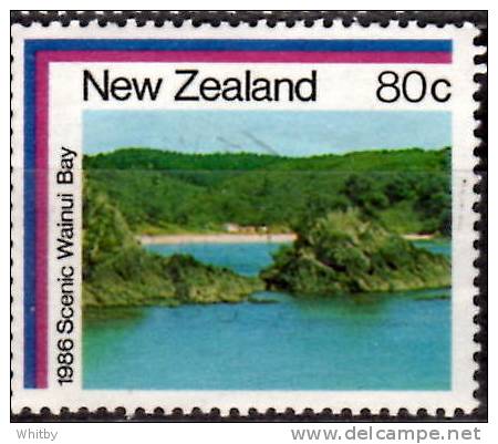 New Zealand 1986 80c Wainui Bay Issue  #853 - Used Stamps