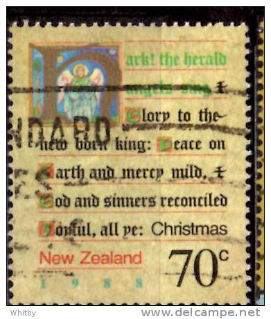 New Zealand 1988 70c Christmas Carols Issue  #909 - Oblitérés