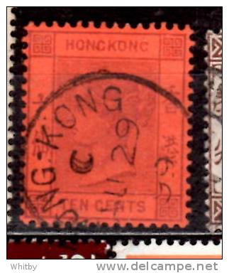 Hong Kong 1882 10c  Queen Victoria Issue #44 - Gebraucht