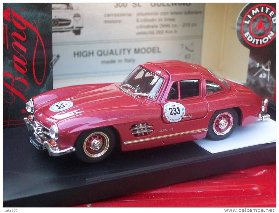 BANG - 1011 - MERCEDES 300 SL MILLE MIGLIA 1989 LIMITED EDITION Scala 1/43 - Bang