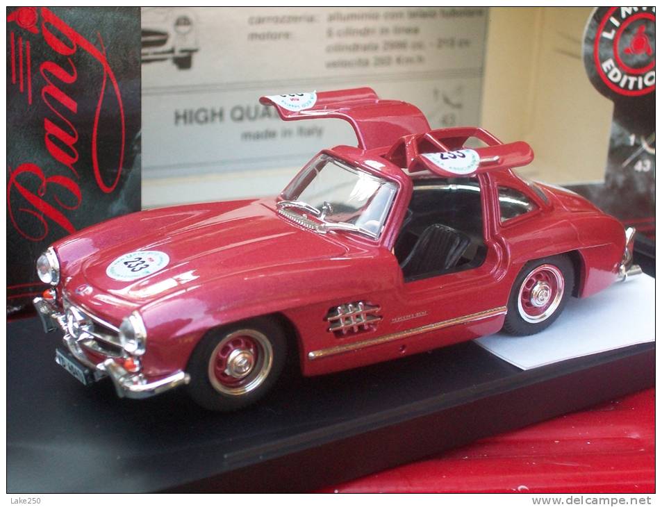 BANG - 1011 - MERCEDES 300 SL MILLE MIGLIA 1989 LIMITED EDITION Scala 1/43 - Bang