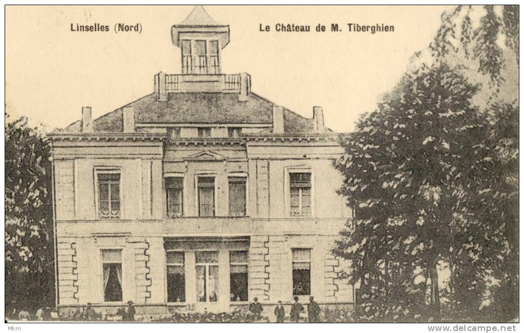 Linselles Nord Le Chateau De M Tiberghein - Autres & Non Classés