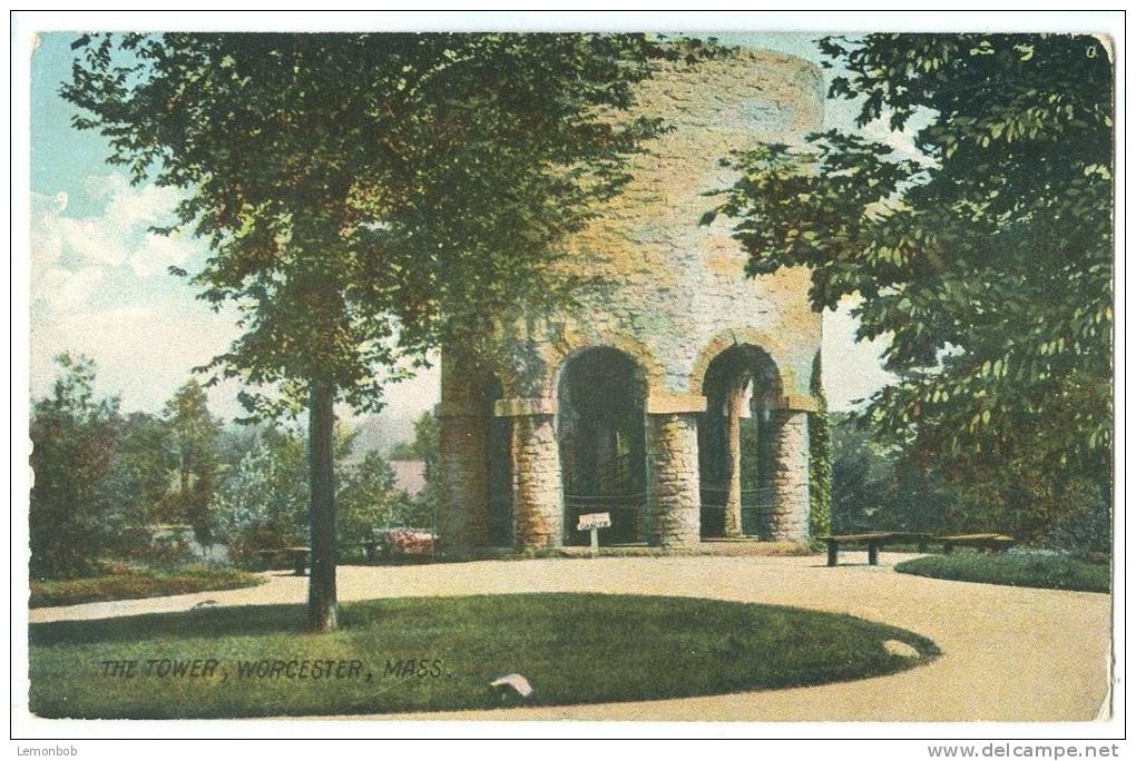 USA, The Tower, Worcester, Mass, Early 1900s Unused Postcard [11501] - Worcester