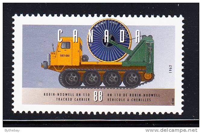 Canada MNH Scott #1552e 88c Robin-Nodwell RN 110 Tracked Carrier, 1962 - Historic Farm & Frontier Vehicles 3 - Nuovi