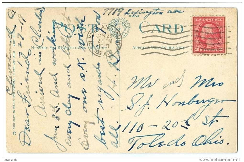 USA, Euclid Avenue Presbyterian Church, Cleveland, Ohio, 1919 Used Postcard [11507] - Cleveland