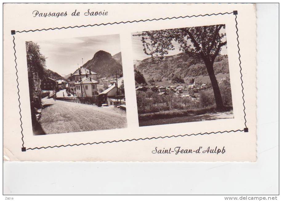 74.687/ ST JEAN D'AULPH - Deux Aspects Du Village Cpsm - Saint-Jean-d'Aulps