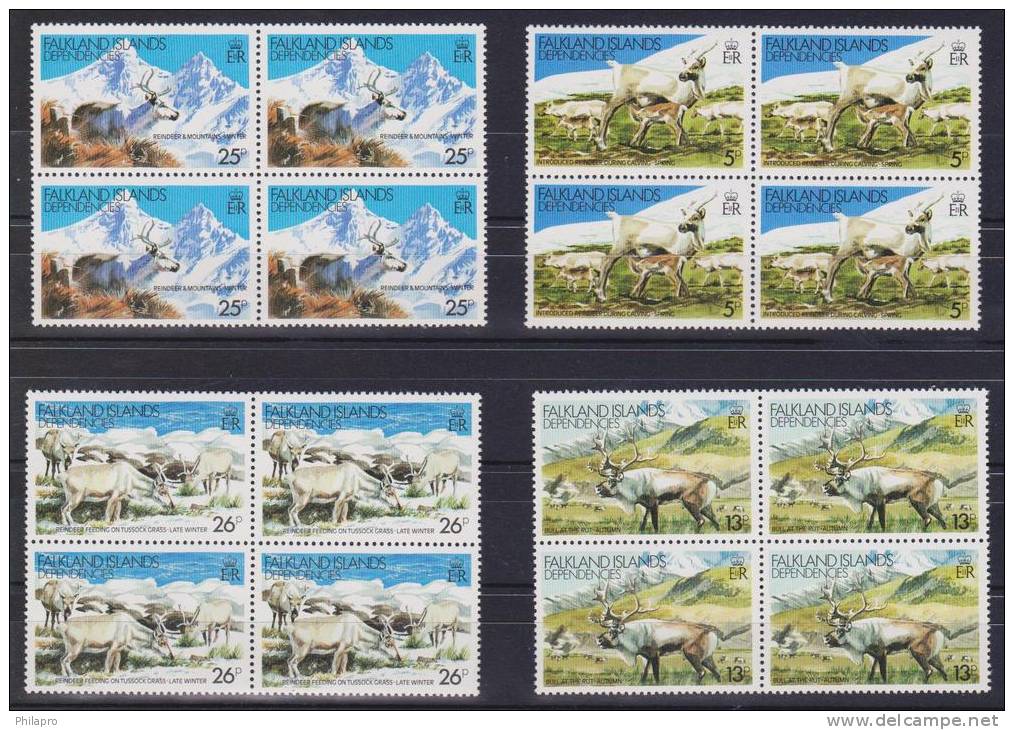 KALKLAND   ANIMAUX  GIBIER    Yvert  N°101/4**MNH  Réf 1887 - Game