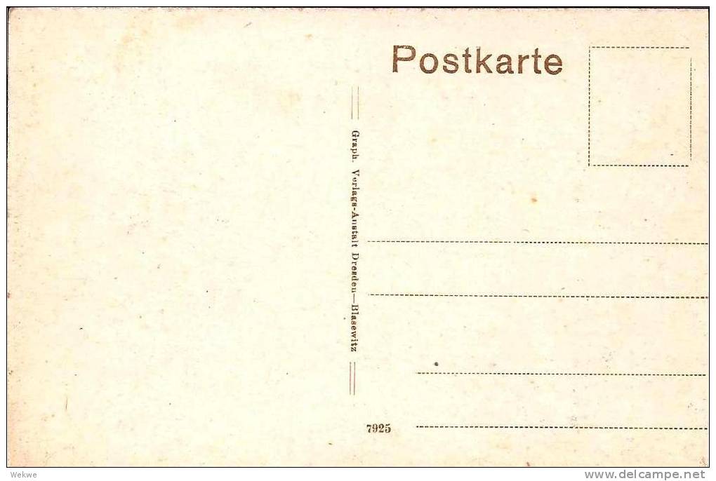 S065 / Strassenansicht 1910, Decker - Und LutherStr. - Mittweida