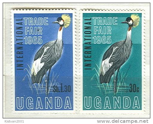 Uganda MNH Set - Cranes And Other Gruiformes