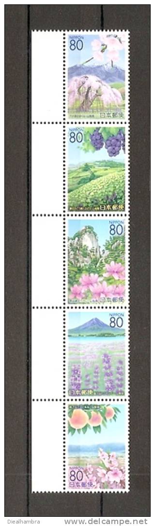 JAPAN NIPPON JAPON FLOWERS OF YAMANASHI 2007 / MNH / 4185 - 4189 - Neufs