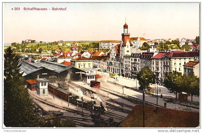 Schaffhausen - Bahnhof - & Railway Station, Train - Sonstige & Ohne Zuordnung