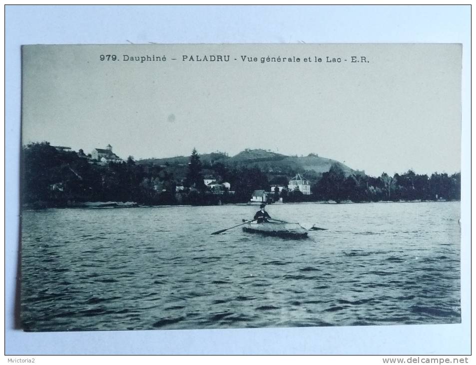 PALADRU - Vue Générale Et Le Lac, Pub Au Verso , Offert Par La Chicorée D.V " A La Bayonnette". - Paladru