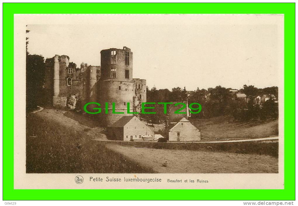 LUXEMBOURG - BEAUFORT ET LES RUINES - SÉRIE 9, No 160 - E. A. SCHAACK - NELS - - Autres & Non Classés