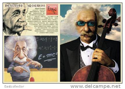 Postal Stationery Card Albert Einstein Pre-stamped Card 0322 - Premio Nobel