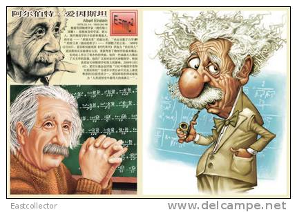 Postal Stationery Card Albert Einstein Pre-stamped Card 0322 - Nobel Prize Laureates