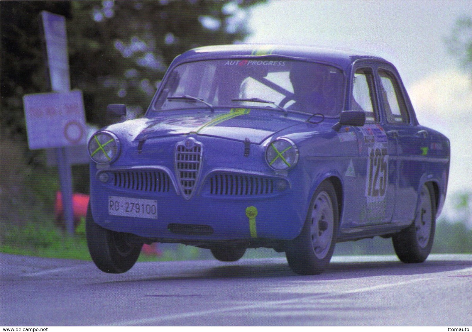 Alfa Romeo Giulietta TI    -   Carte Postale - Rally Racing