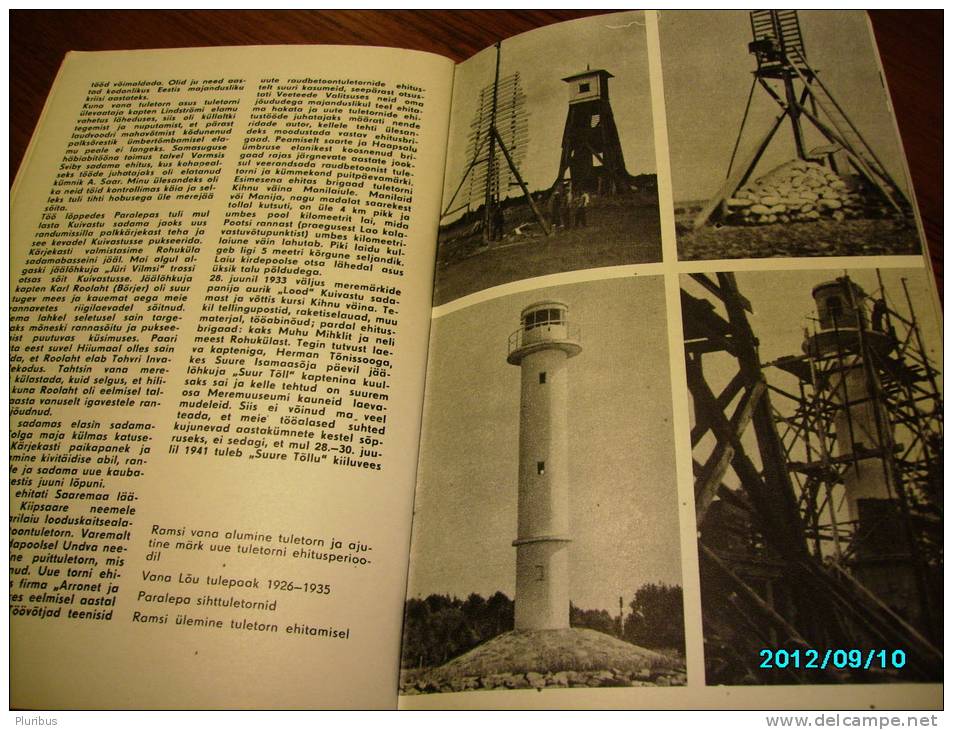 1974 ESTONIA  ESTONIAN   LIGHTHOUSES , LIGHTHOUSE - Old Books