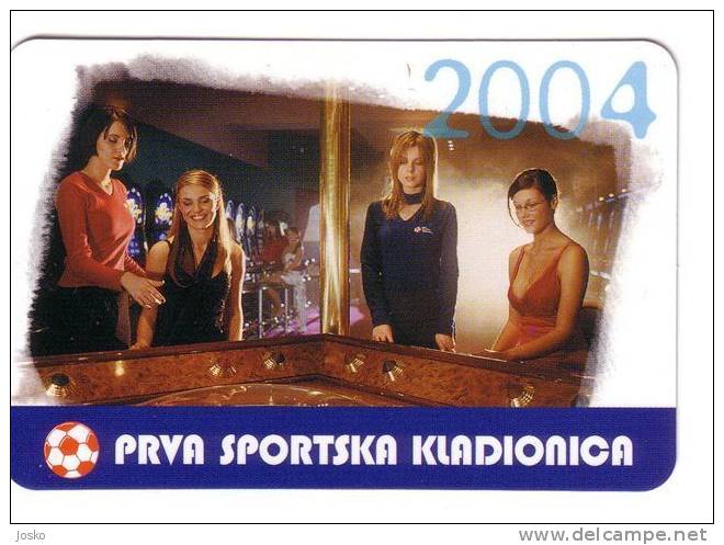 SPORTS BETTING ( Croatia Small Calendar ) Casino Lottery Lotterie Lotto Loto Football Soccer Calcio Fussball Foot Calcio - Tamaño Pequeño : 2001-...