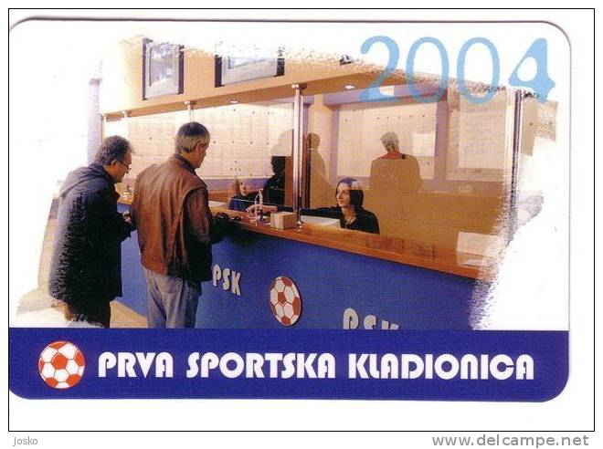 SPORTS BETTING ( Croatia Small Calendar ) Casino Lottery Lotterie Lotto Loto Football Soccer Calcio Fussball Foot Calcio - Small : 2001-...