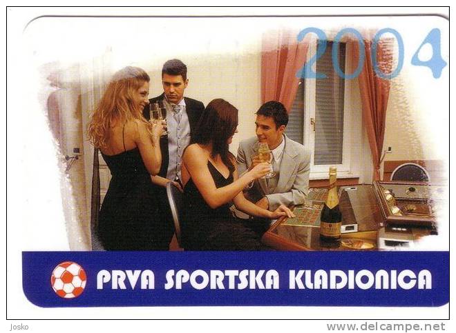 SPORTS BETTING ( Croatia Small Calendar ) Casino Lottery Lotterie Lotto Loto Football Soccer Calcio Fussball Foot Calcio - Tamaño Pequeño : 2001-...