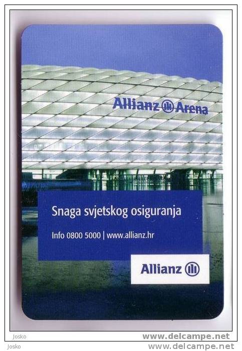 ALLIANZ INSURANCE ( Kroatien Small Calendar ) Assurance Seguro Versicherung Assicurazione Verzekering Petit Calendrier - Tamaño Pequeño : 2001-...