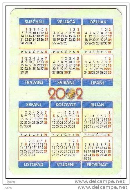 CROATIA INSURANCE ( Croatian Small Calendar ) VW Volkswagen Golf Assurance Versicherung Assicurazione Petit Calendrier - Formato Piccolo : 2001-...