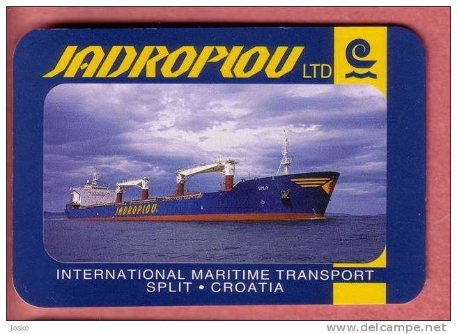 JADROPLOV Ltd - International Maritime Transport ( Croatian Small Calendar ) Cargo Ship Buque De Carga Frachtschiff Nave - Small : 1991-00