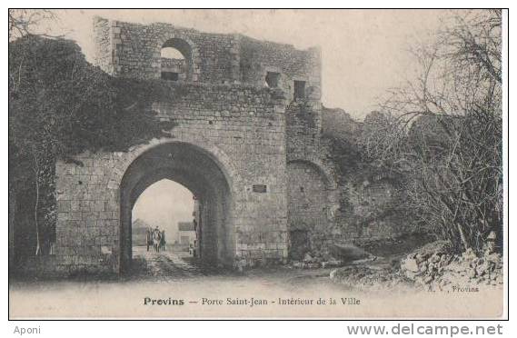 PROVINS (.porte St Jean.interieur De La Ville..) - Provins