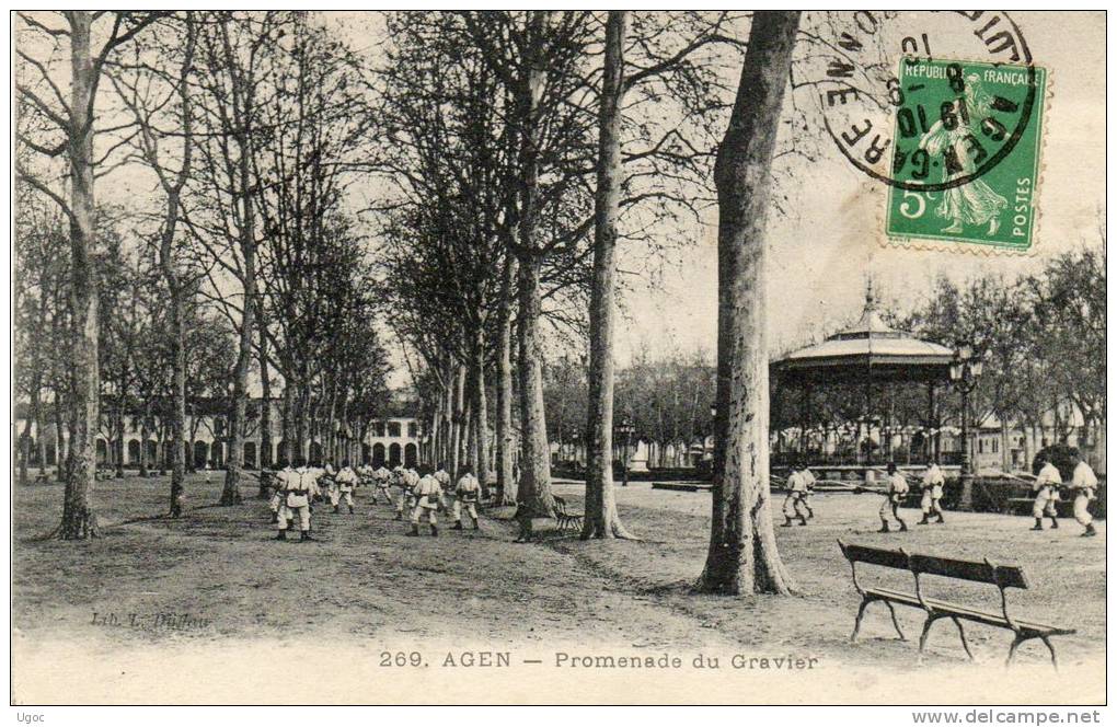 CPA - 47 - AGEN - Promenade Du Gravier - 281 - Agen