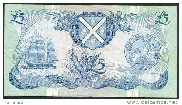 SCOTLAND , 5 POUNDS 16.1.1987 . P-112e - 5 Pounds