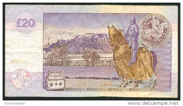 SCOTLAND , 20 POUNDS 19.6.2002 . P-228c - 10 Pounds