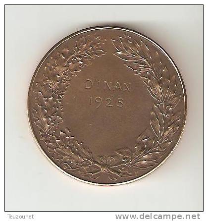 Médaille Bronze Dinan 1925  Par A Bertrand - Autres & Non Classés