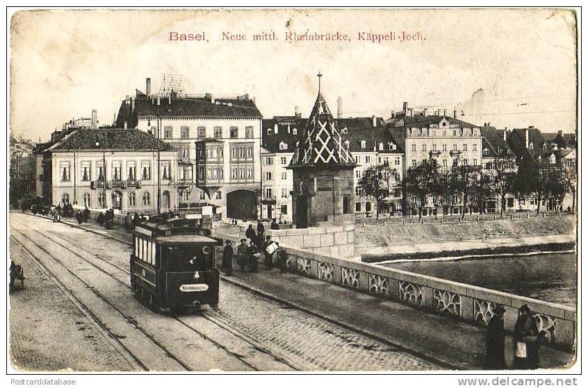 Basel - Neue Mittl. Rheinbrücke, Käppeli-Joch - & Tram - Andere & Zonder Classificatie