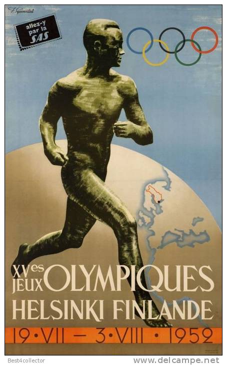 @@@ MAGNET - XVes Jeux Olympiques, Helsinki Finlande 1952 - Reclame