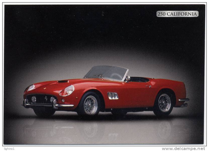 FERRARI 250 CALIFORNIA, PUBBLICITÀ IN CARTOLINA - ADVERTISING IN POSTCARD - Voitures De Tourisme